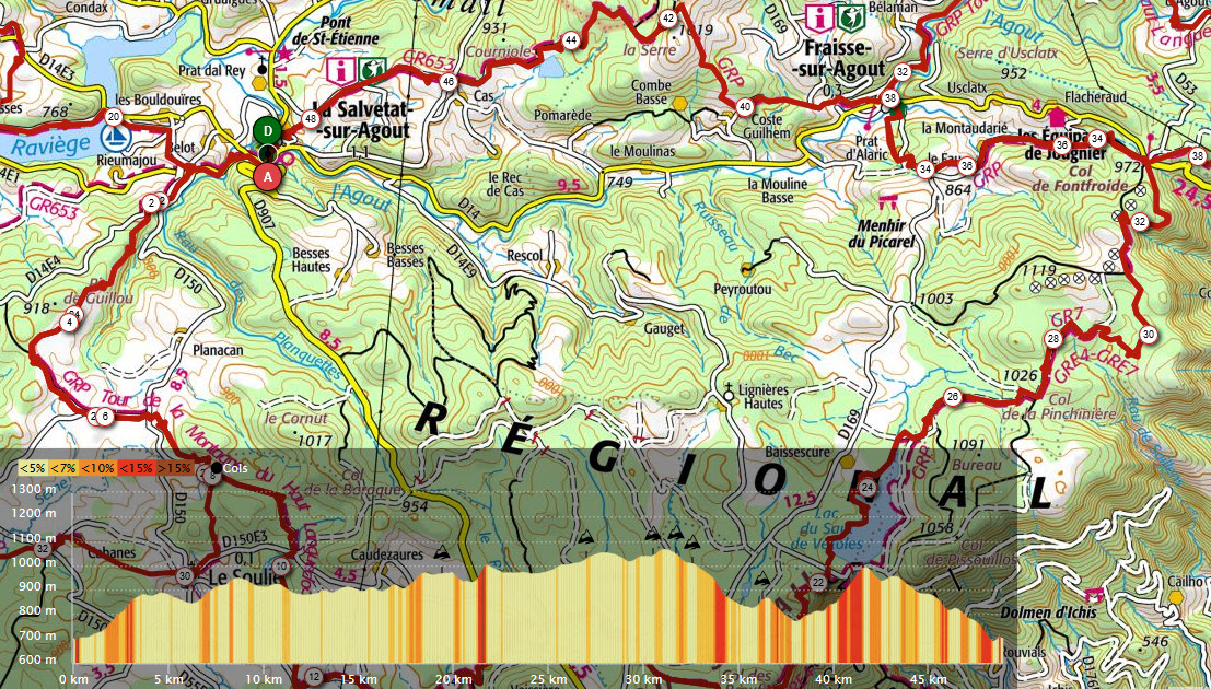 Occitanie-rando - Randonnée itinérante - Tour de la Montagne du Haut-Languedoc - Boucle du Somail