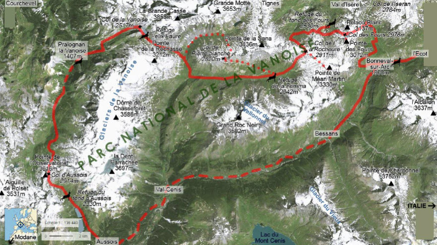 Tour des glaciers de la Vanoise entre lacs et cols - 8 jours - Bivouac Trek