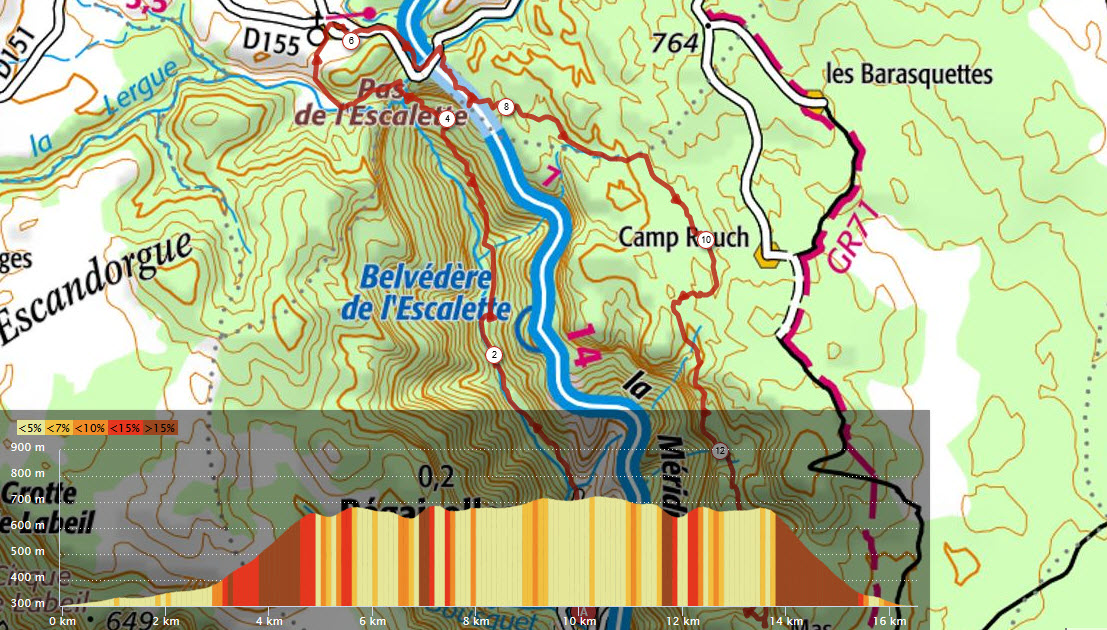Occitanie-rando - Randonnée pédestre - Pégairolles-de-l'Escalette - Les falaises de l'Escalette