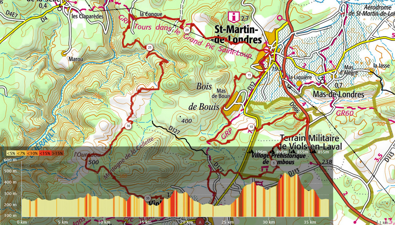 Occitanie-rando - Randonnée pédestre - Hérault - Saint-Martin-de-Londres - Viols-le-Fort - Bois du Bouis - Montagne de la Sellette - Pic Saint-Loup