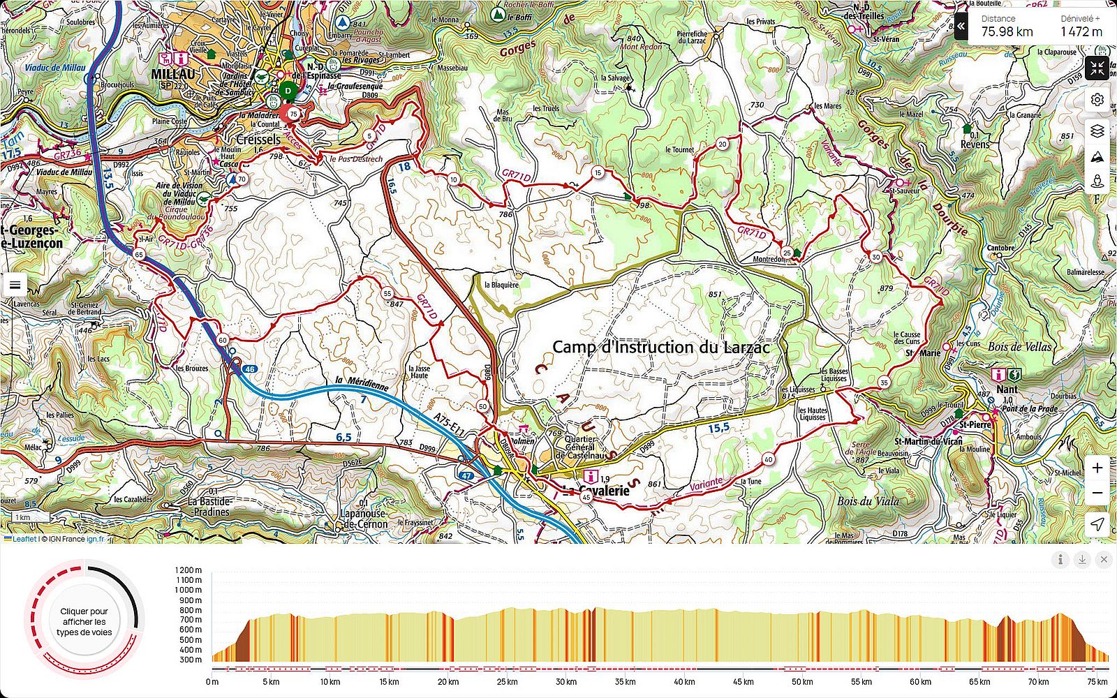 Occitanie-rando - Randonnée itinérante - Bivouac - 4 jours - Millau - GR® 71D - Tour du Larzac Nord