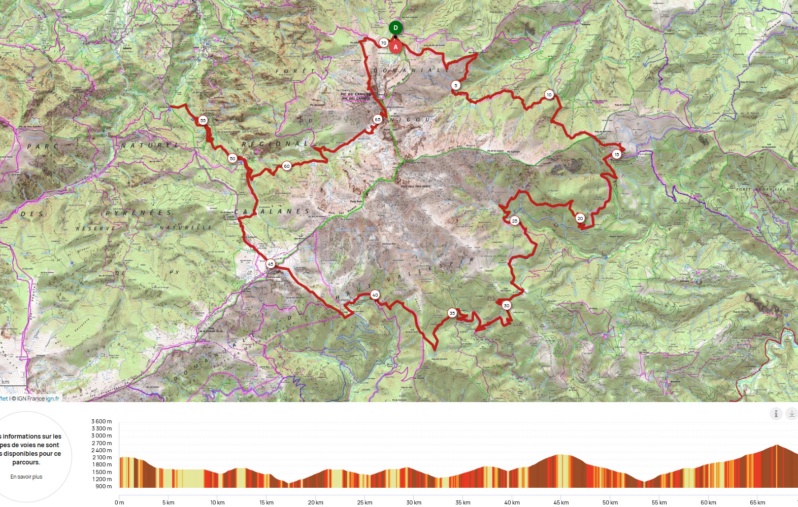 Randonnée itinérante - Tour du Canigou et du Vallespir - 4 jours