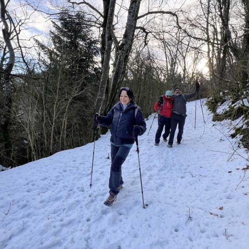 Occitanie Rando Randonnee Roqueredonde Foret Escandorgues Neige 27